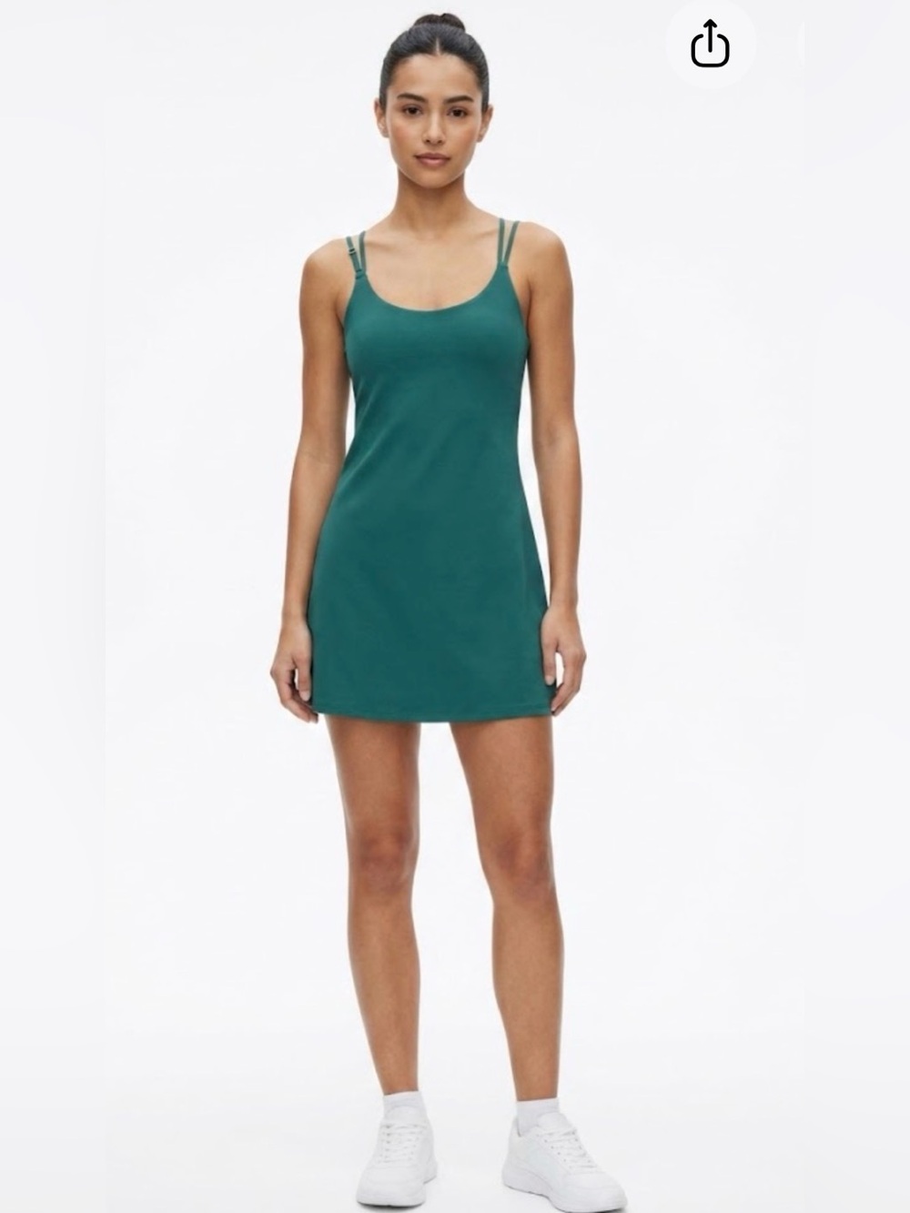 Abercrombie & Fitch Teal Double-Strap travelers Mini Dress